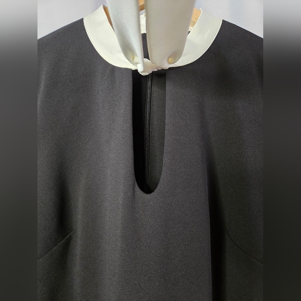 Tommy Hilfiger Black A-Line Dress with Neck Tie | Size 10 | NWT - Picture 2 of 10